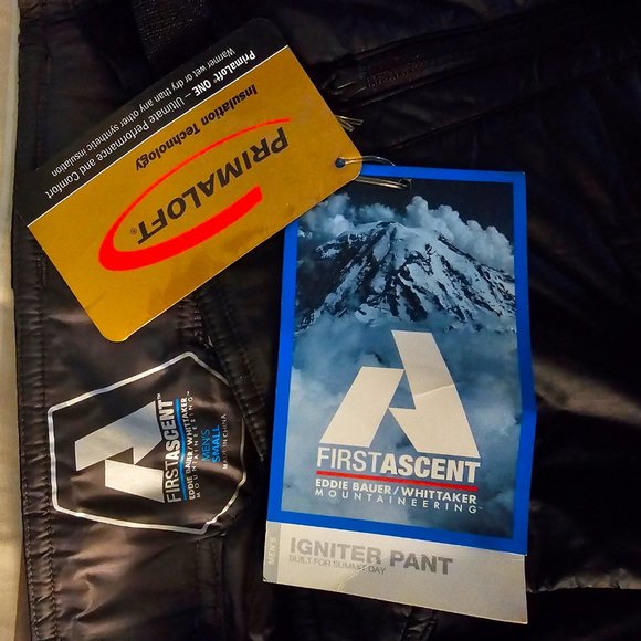 Eddie Bauer First Ascent Mountaineering Igniter Pants — black, size small - Picture 2 of 3